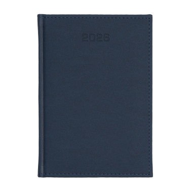 Kalendarz książkowy A4 dzienny Velour Granatowy