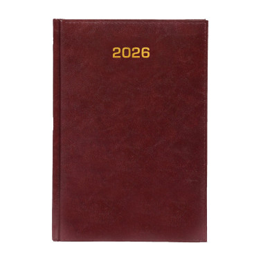 Kalendarz książkowy A4 tygodniowy Baladek Bordowy