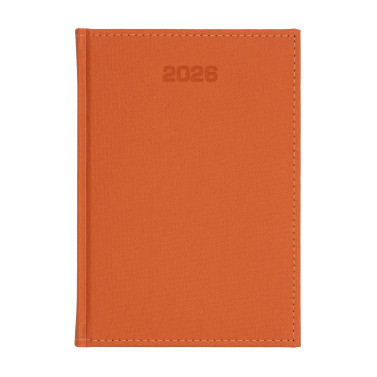 Kalendarz książkowy A4 tygodniowy Denim Pomarańczowy
