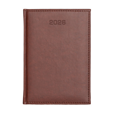 Kalendarz książkowy A4 tygodniowy Nebraska Brązowy