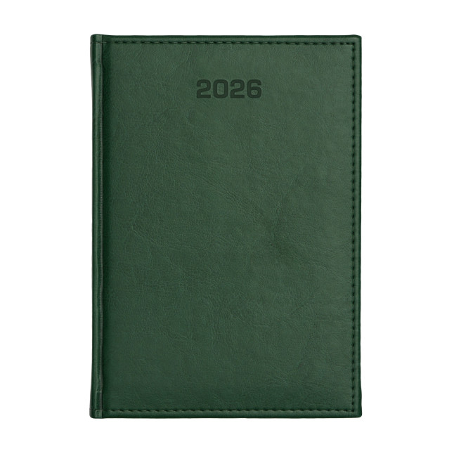 Kalendarz książkowy A4 tygodniowy Nebraska Zielony