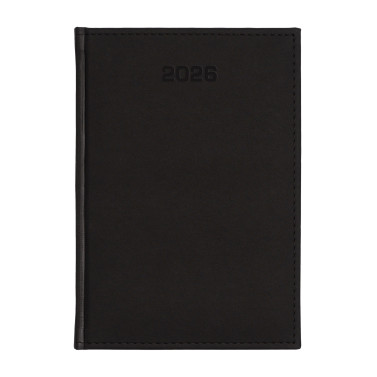 Kalendarz książkowy A4 tygodniowy Velour Czarny