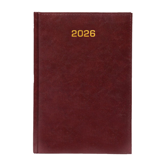 Kalendarz książkowy A5 dzienny Baladek Bordowy