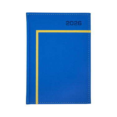 Kalendarz książkowy A5 dzienny Łączony Pasek Niebieski