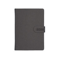 Kalendarz książkowy A5 dzienny MAGNES Grafit z zapięciem magnetycznym