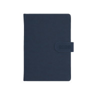 Kalendarz książkowy A5 dzienny MAGNES Granat z zapięciem magnetycznym