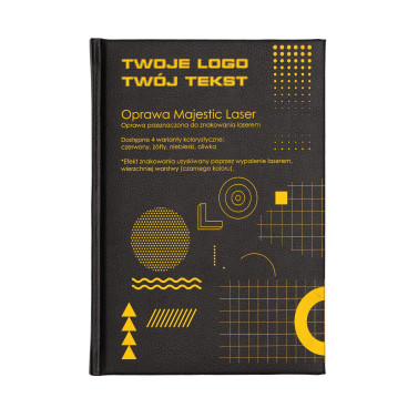 Kalendarz książkowy A5 dzienny Majestic Laser