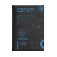 Kalendarz książkowy A5 dzienny Majestic Laser Niebieski