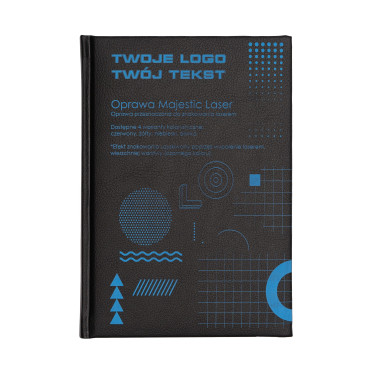 Kalendarz książkowy A5 dzienny Majestic Laser Niebieski