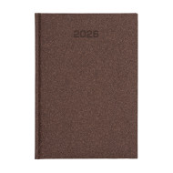 Kalendarz książkowy A5 dzienny Natura ECO Economic Brązowy