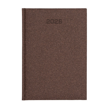 Kalendarz książkowy A5 dzienny Natura ECO Economic Brązowy