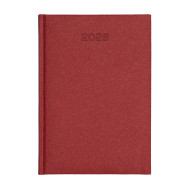 Kalendarz książkowy A5 dzienny Natura ECO Economic Czerwony