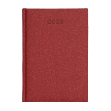 Kalendarz książkowy A5 dzienny Natura ECO Economic Czerwony