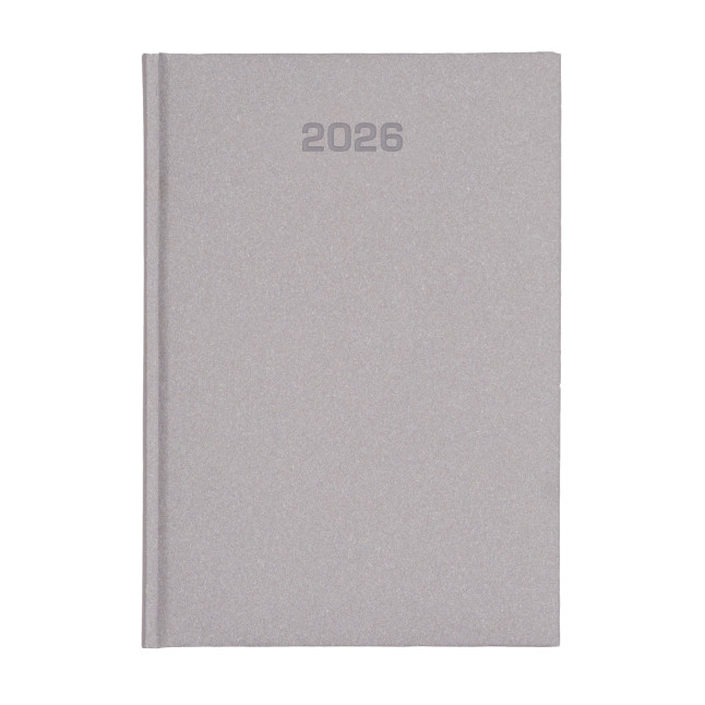 Kalendarz książkowy A5 dzienny Natura ECO Economic Szary