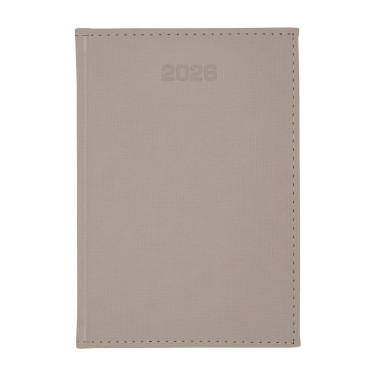 Kalendarz książkowy A5 dzienny Popeline Beżowy Kalendarz książkowy A5 dzienny Popeline Beżowy