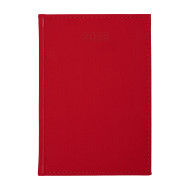 Kalendarz książkowy A5 dzienny Popeline Czerwony Kalendarz książkowy A5 dzienny Popeline Czerwony