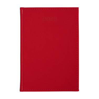 Kalendarz książkowy A5 dzienny Popeline Czerwony Kalendarz książkowy A5 dzienny Popeline Czerwony