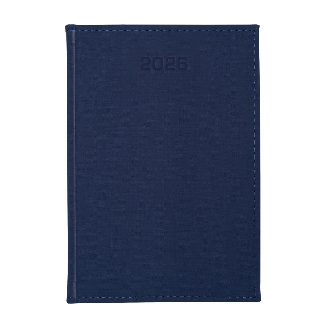 Kalendarz książkowy A5 dzienny Popeline Granatowy
