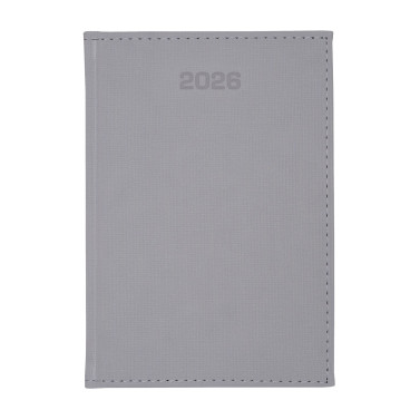 Kalendarz książkowy A5 dzienny Popeline Szary Kalendarz książkowy A5 dzienny Popeline Szary
