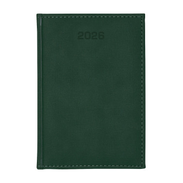 Kalendarz książkowy A5 dzienny Popeline Zielony Kalendarz książkowy A5 dzienny Popeline Zielony