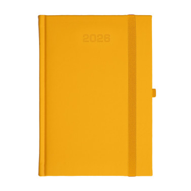 Kalendarz książkowy A5 dzienny Porcellana z gumką