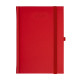Kalendarz książkowy A5 dzienny Porcellana z gumką Czerwony Kalendarz książkowy A5 dzienny Porcellana z gumką Czerwony