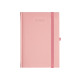 Kalendarz książkowy A5 dzienny Porcellana z gumką Jasnoróżowy