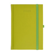 Kalendarz książkowy A5 dzienny Porcellana z gumką Oliwkowy