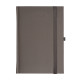 Kalendarz książkowy A5 dzienny Porcellana z gumką Szary