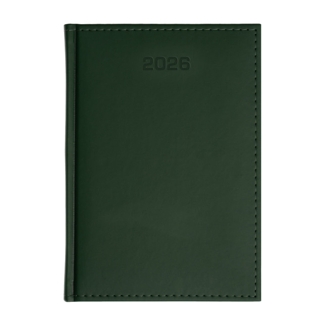 Kalendarz książkowy A5 dzienny Porcellana Zielony