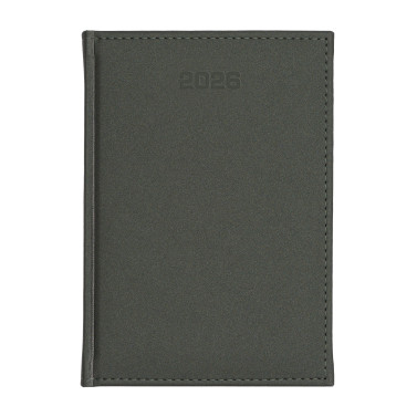 Kalendarz książkowy A5 dzienny Velour Ciemnozielony