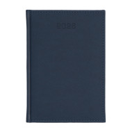 Kalendarz książkowy A5 dzienny Velour Granatowy