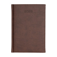 Kalendarz książkowy A5 dzienny Vivella Economic Ciemnobrązowy