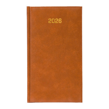 Kalendarz książkowy A5 tygodniowy Baladek Brązowy