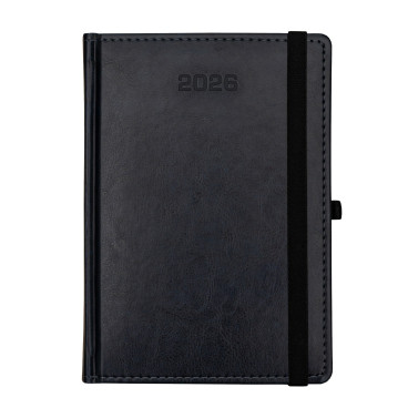 Kalendarz książkowy A5 tygodniowy Nebraska z gumką Granatowy