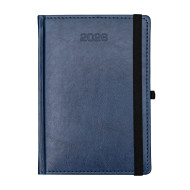 Kalendarz książkowy A5 tygodniowy Nebraska z gumką Niebieski