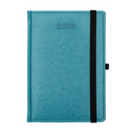 Kalendarz książkowy A5 tygodniowy Nebraska z gumką Turkusowy