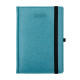 Kalendarz książkowy A5 tygodniowy Nebraska z gumką Turkusowy Kalendarz książkowy A5 tygodniowy Nebraska z gumką Turkusowy