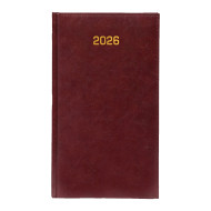 Kalendarz książkowy A6 tygodniowy Baladek Bordowy
