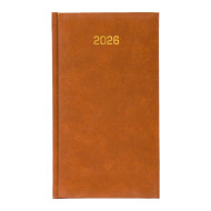 Kalendarz książkowy A6 tygodniowy Baladek Brązowy