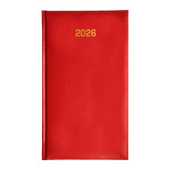 Kalendarz książkowy A6 tygodniowy Baladek Czerwony