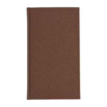 Kalendarz książkowy A6 tygodniowy Denim Ciemnobrązowy