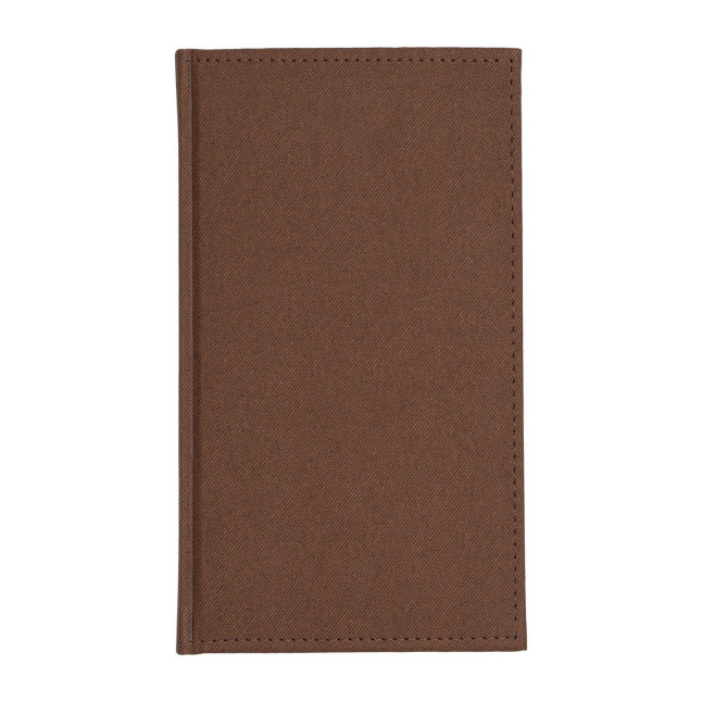 Kalendarz książkowy A6 tygodniowy Denim Ciemny Brąz