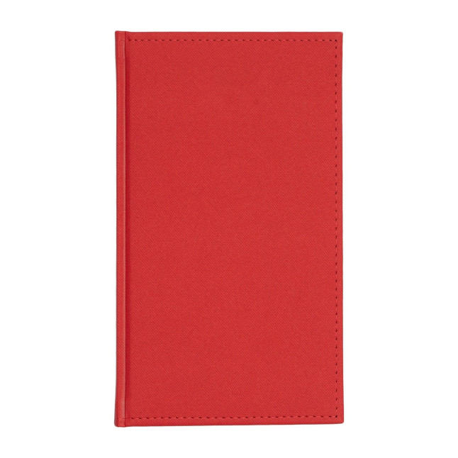 Kalendarz książkowy A6 tygodniowy Denim Czerwony