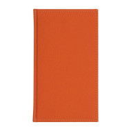 Kalendarz książkowy A6 tygodniowy Denim Pomarańczowy