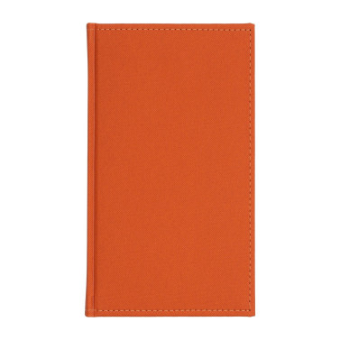 Kalendarz książkowy A6 tygodniowy Denim Pomarańczowy