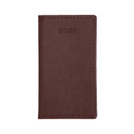 Kalendarz książkowy A6 tygodniowy Nebraska Exclusive Bordowy