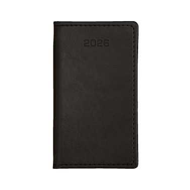 Kalendarz książkowy A6 tygodniowy Nebraska Exclusive Czarny