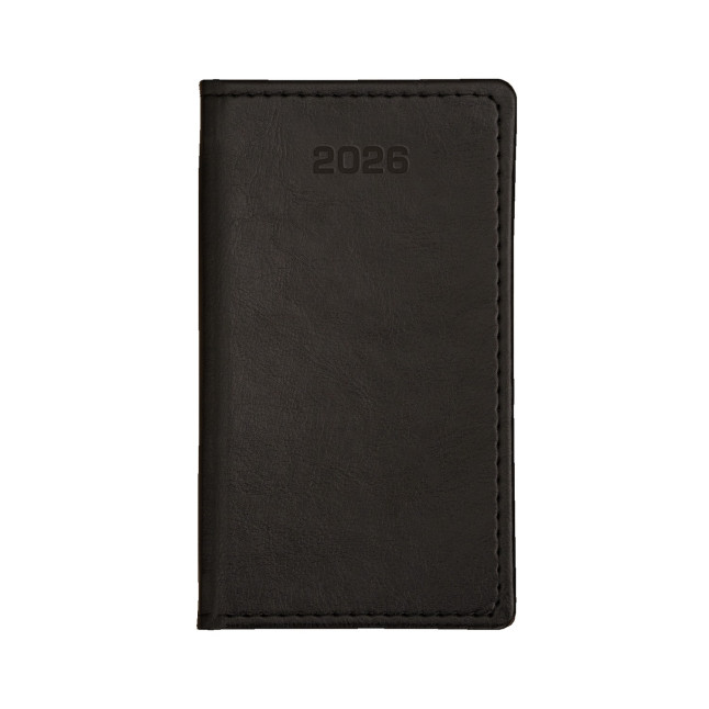 Kalendarz książkowy A6 tygodniowy Nebraska Exclusive Czarny