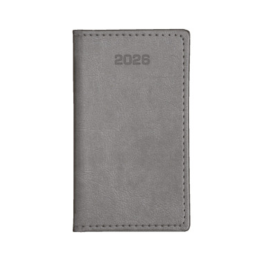 Kalendarz książkowy A6 tygodniowy Nebraska Exclusive Grafitowy